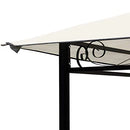 Gazebo Da Giardino 3x3 m Struttura Metallo Telo Antipioggia Waterprof Bianco