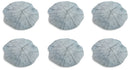 Set 12 Tovagliette Ø38 cm in Plastica Villa d'Este Home Tivoli Tronco Grigio