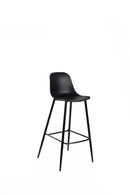 Set 4 Sgabelli 47,5x47xH91,5 cm in Polipropilene Frida Nero