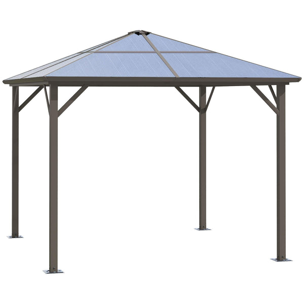 Gazebo da Giardino 2,94x2,94m in Alluminio Caffè acquista