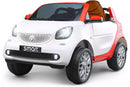 Macchina Elettrica per Bambini 12V Smart Fortwo Cabrio Bianca