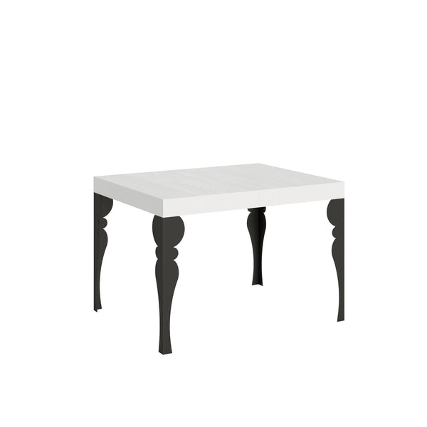 acquista Tavolo Allungabile 120-204x80x77 cm Paxon Bianco Frassino e Antracite