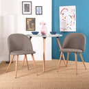 Set 2 Sedie Sala da Pranzo Cucina Grigio Gambe Effetto Legno Seduta Ergonomica