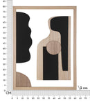 Pannello da Muro Astry 60x2x80 cm in MDF Multicolor      