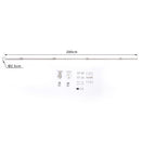 Binario per Porta Scorrevole con Kit di Accessori in Acciaio Inox 200 cm 