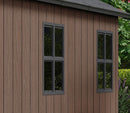 Casetta Box da Giardino 476x230x246 cm Newton Plus 7515/1575 Doppia Opzione Montaggio in Resina Evotech+ Marrone      
