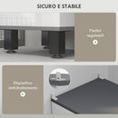 Mobile a Colonna da Bagno con 2 Armadietti e Cassetto 34x32x190 cm Bianco  