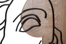 Pannello da Muro David 50x2x80 cm in MDF Multicolor      