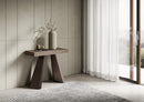 Consolle Allungabile 90-196x40x77 cm Diamante Small Premium Tortora Telaio Orso 