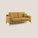 Divano 3 Posti 186x95x91 cm in Tessuto Giallo