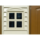 Casetta Box da Giardino 325x240x233 cm in PVC Avorio/Marrone