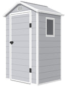 Casetta Box da Giardino in Plastica 134x104x204 cm Grigio