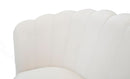 Divanetto Vienna Crema 130x74x84 cm Spugna e Tessuto e Metallo Bianco e Oro