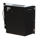 Camino Elettrico da Pavimento Effetto Fiamma 179x48x85 cm 900W/1800W in Legno Bianco