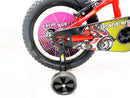 Bicicletta per Bambino 16" 2 Freni con Borraccia e Scudetto Frontale Rossa