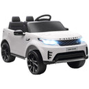 Macchina Elettrica per Bambini Licenza Ufficiale Land Rover Discovery 12V con Telecomando Bianco  