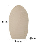 Vaso Dune Tall 26x11x41 cm in Ferro Crema      