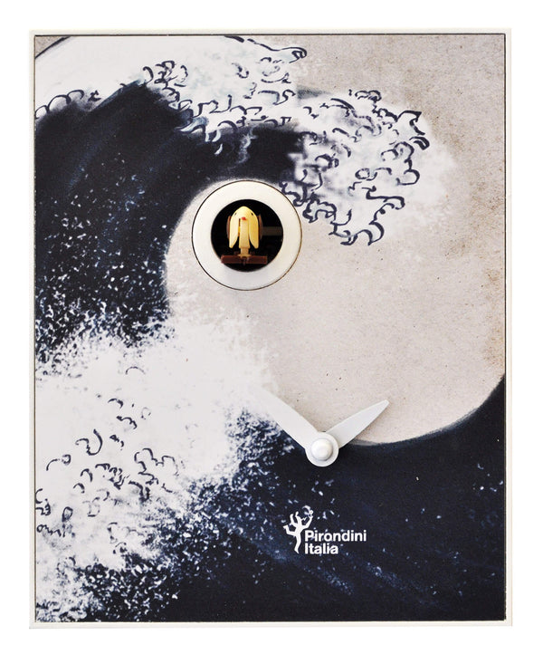 acquista Orologio a Cucù da Parete 16,5x20x10cm Pirondini Italia D'Apres Hokusai