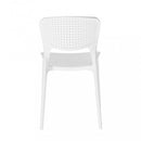 Sedia Mets 56x46x80 h cm in Plastica Bianco