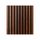 Set 12 Pannelli Decorativi 60x60 cm Motivo a Doghe in MDF e Feltro PET Rivestimento Murale Fonoassorbente Noce Chiaro