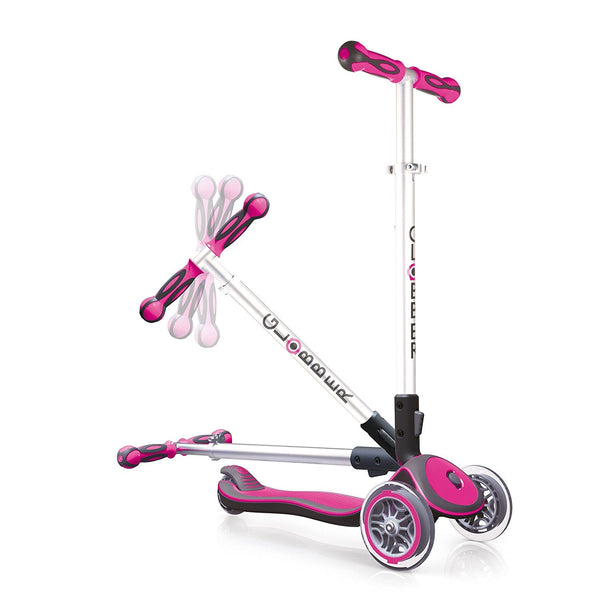 Monopattino 3 ruote Telescopico e Ripiegabile con Luci e Deck Trasparente Max 50Kg Globber Elite Blu acquista