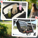 Passeggino per Cani Pieghevole 77x44x102 cm con Portabicchieri e Cestino Grigio Carbone      
