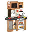 Cucina Giocattolo per Bambini 63x35x84 cm con 58 Accessori Grigio e Marrone