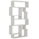 Libreria Moderna 168x96x25 cm Scaffale 8 Ripiani in MDF Bianco Frassinato      
