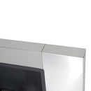 Camino a Bioetanolo da Parete 136x54 cm Inox e Nero 