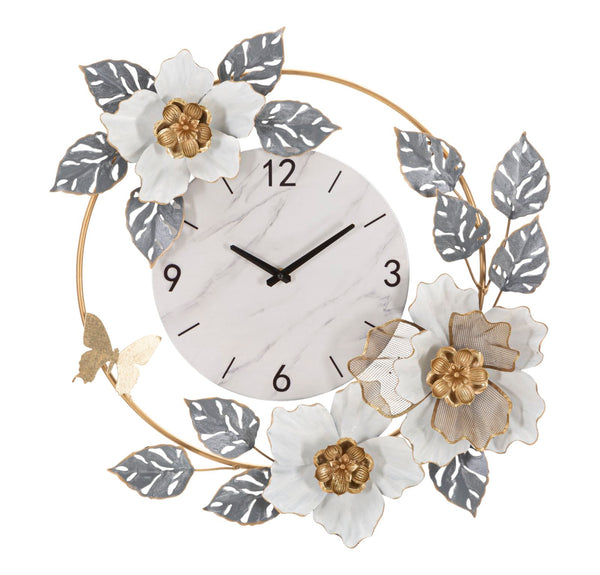 Orologio da Muro Flowers 64x8x64 cm in Ferro Multicolor prezzo