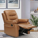 Poltrona Relax Reclinabile Manuale 100x72x74 cm in Similpelle Marrone