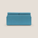 Divano Letto 3 Posti 189x96x96 cm Evans in Tessuto Azzurro