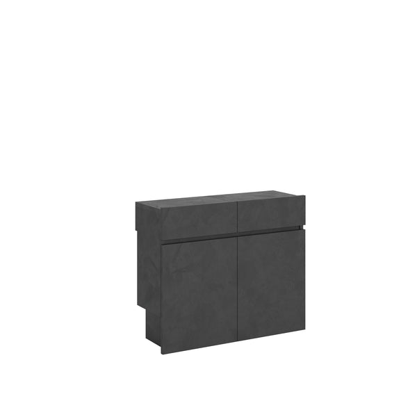 Panche Allungabili Inferiore e Superiore 72-300x26x60 cm Evolve Antracite Spatolato prezzo