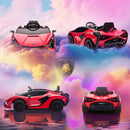 Macchina Elettrica per Bambini 12V con Licenza Lamborghini Sian FKP 37 Rossa