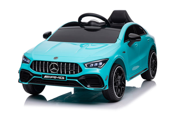 Macchina Elettrica per Bambini 12V con Licenza Mercedes CLA45 AMG Turchese sconto