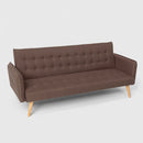 Divano Letto Clic Clac 172x86x80 cm in Tessuto Marrone