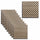 Set 10 Pannelli Decorativi Fonoassorbenti 58x58 cm in MDF Decoro C Obliquo Rovere Aurora