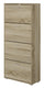Scarpiera 4 Scomparti 67x28x147 cm 24 Paia in MDF Rovere
