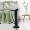 Ventilatore a Colonna Oscillante 45W 27x27x75 cm  WindPlus Nero