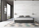 Letto Matrimoniale Extra Large Azelia Grigio Varie Misure
