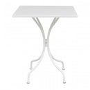 Tavolo Bristol 60x60x72 h cm in Acciaio Bianco