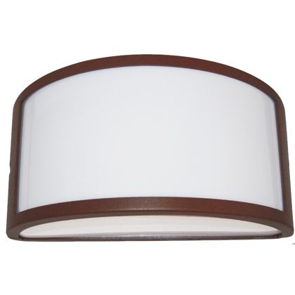Lampada Applique Mezza Luna Aperta Colore Corten per Esterno Linea Umbe Sovil online