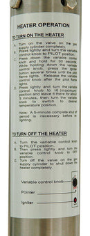 Stufa da Esterno Fungo a Gas in Acciaio Inox Patio Heater 