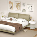 Set di 2 Comodini Sospesi Moderni 40x30x15 cm con Cassetto in Legno Bianco      