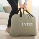 Materasso Matrimoniale Gonfiabile 152x203x42 cm Floccato da Campeggio con Pompa Intex 64124