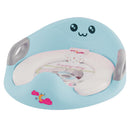 Sedile Riduttore WC per Bambini Ovale Morbido con Paraspruzzi Azzurro