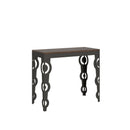 Consolle Allungabile 90-196x40x77 cm in Nobilitato Marrone