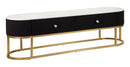 Mobile Tv Montpellier Nero 150x42x45 cm in Ferro Legno 