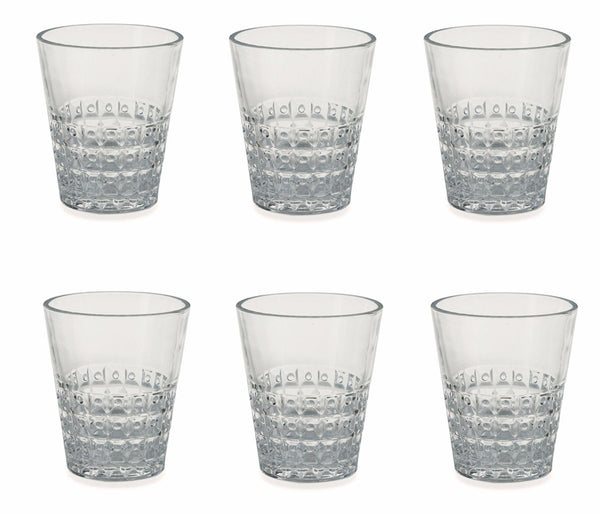 Set 6 Bicchieri Ø8,3x10 cm in Vetro Villa d'Este Home Tivoli Pixel Trasparente online