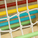 Gioco per Bambini 5 in 1 Corda Arrampicata Scivolo Sacchi e Triangolo Montessori     